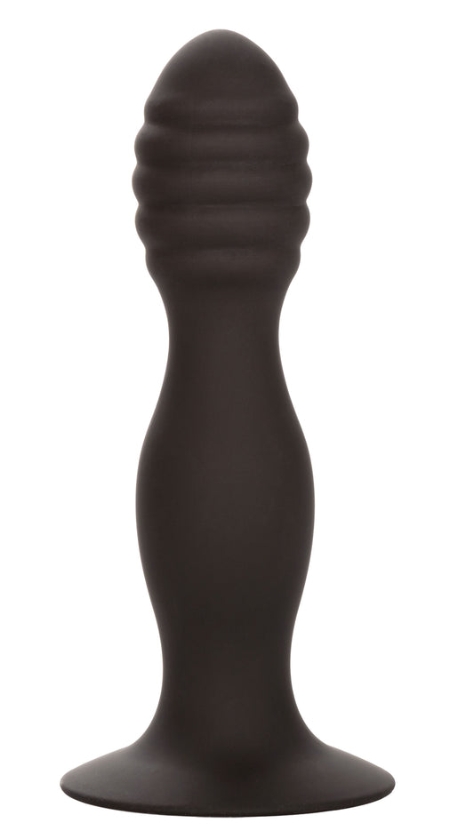 Silicone Ribbed Anal Stud - Black SE0416252 Silicone Ribbed Anal Stud - Black SE0416252