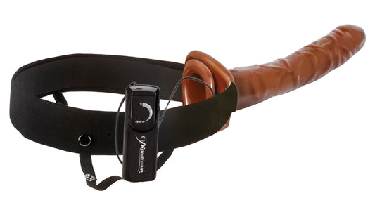 Fetish Fantasy Series 10 Inch Chocolate Dream Vibrating Hollow Strap-On PD3947-00 Fetish Fantasy Series 10 Inch Chocolate Dream Vibrating Hollow Strap-On PD3947-00