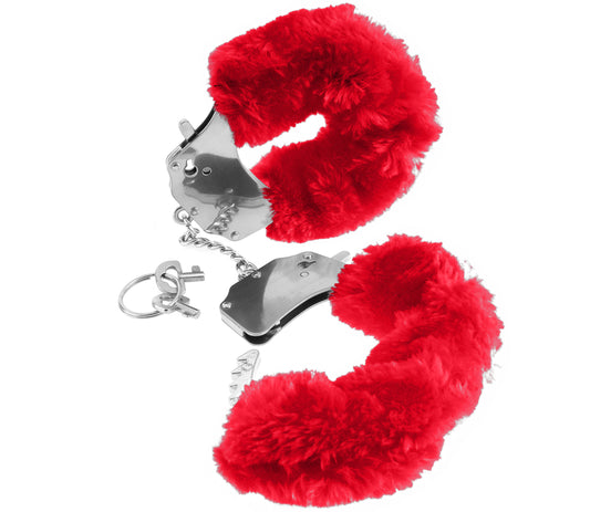 Fetish Fantasy Series Furry Cuffs - Red PD3804-15 Fetish Fantasy Series Furry Cuffs - Red PD3804-15