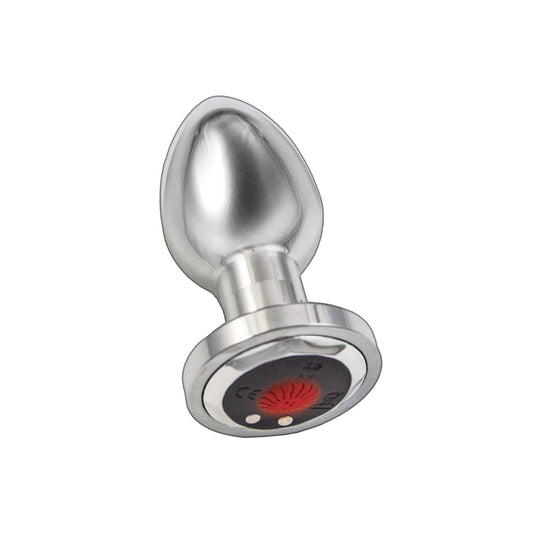 Ass-Sation Remote Vibrating Metal Plug - Silver NW3069-1 Ass-Sation Remote Vibrating Metal Plug - Silver NW3069-1