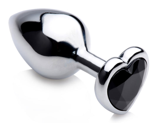Black Heart Gem Anal Plug - Medium BTYS-AG476M Black Heart Gem Anal Plug - Medium BTYS-AG476M
