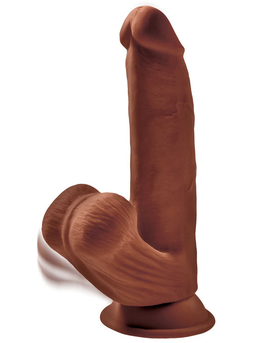 8 Inch Triple Density Cock With Swinging Balls -  Brown PD5731-29 8 Inch Triple Density Cock With Swinging Balls -  Brown PD5731-29