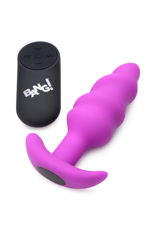 21x Silicone Swirl Plug With Remote - Purple BNG-AG564-PUR 21x Silicone Swirl Plug With Remote - Purple BNG-AG564-PUR