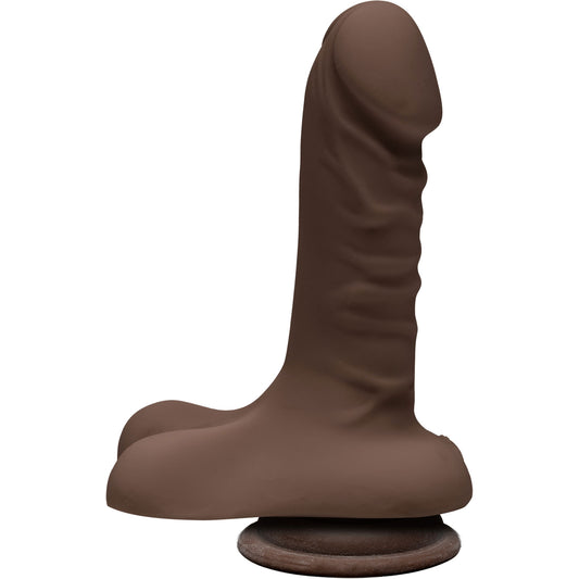The D - Super D 6 Inch With Balls - Chocolate DJ1700-03-CD The D - Super D 6 Inch With Balls - Chocolate DJ1700-03-CD