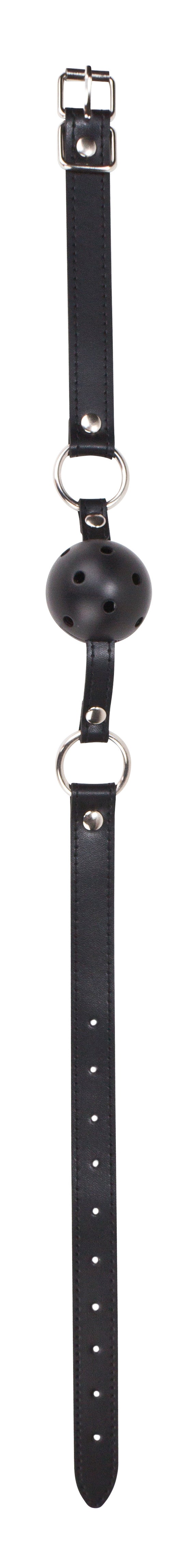 Ball Gag With Leather Straps - Black OU-OU047BLK Ball Gag With Leather Straps - Black OU-OU047BLK