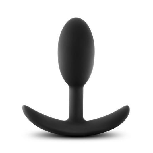 Anal Adventures - Platinum - Silicone Vibra Slim  Plug - Small - Black BL-11845 Anal Adventures - Platinum - Silicone Vibra Slim  Plug - Small - Black BL-11845