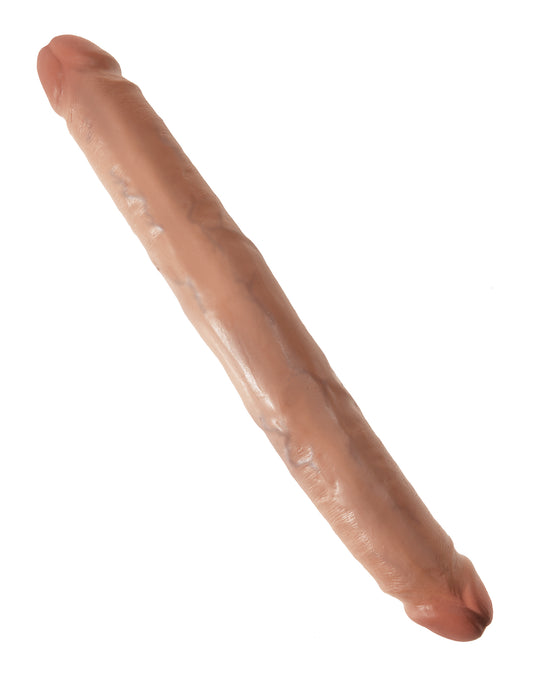 King Cock  12 Inch Slim Double Dildo - Tan PD5516-22 King Cock  12 Inch Slim Double Dildo - Tan PD5516-22