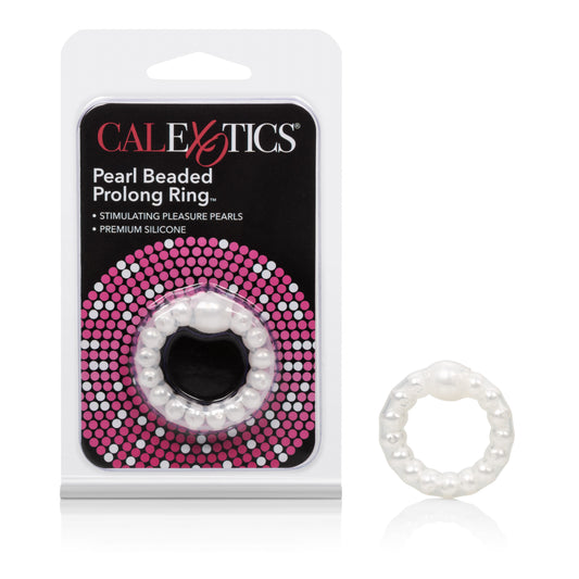 Pearl Beaded Prolong Rings - White SE1425222 Pearl Beaded Prolong Rings - White SE1425222