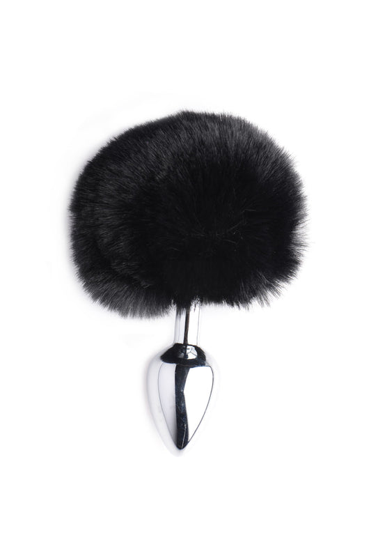 Onyx Bunny Tail Anal Plug TZ-AF622 Onyx Bunny Tail Anal Plug TZ-AF622