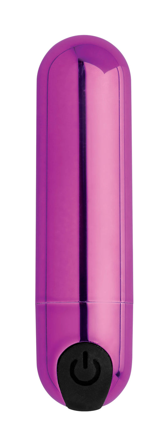 10x Rechargeable Vibrating Metallic Bullet - Purple BNG-AG656-PUR 10x Rechargeable Vibrating Metallic Bullet - Purple BNG-AG656-PUR