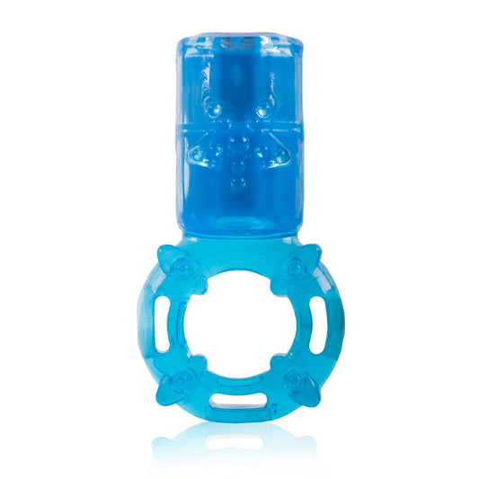 Big Omg Vibrating Ring - Blue - Each ABG-BU-101E Big Omg Vibrating Ring - Blue - Each ABG-BU-101E