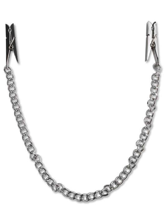 Fetish Fantasy Series Nipple Chain Clips - Silver PD3607-26 Fetish Fantasy Series Nipple Chain Clips - Silver PD3607-26