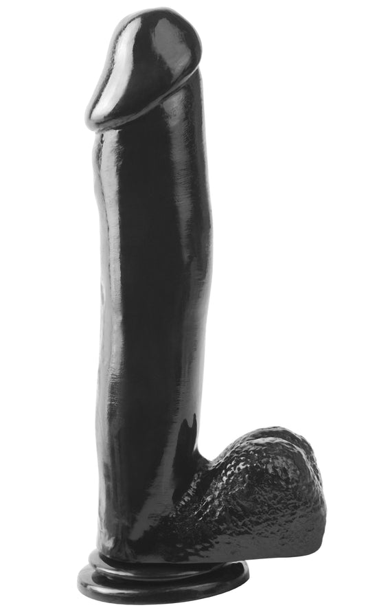 Basix Rubber Works 12 Inch Dong With Suction Cup - Black PD4231-23 Basix Rubber Works 12 Inch Dong With Suction Cup - Black PD4231-23