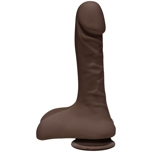 The D - Super D 9 Inch With Balls - Chocolate DJ1700-09-CD The D - Super D 9 Inch With Balls - Chocolate DJ1700-09-CD