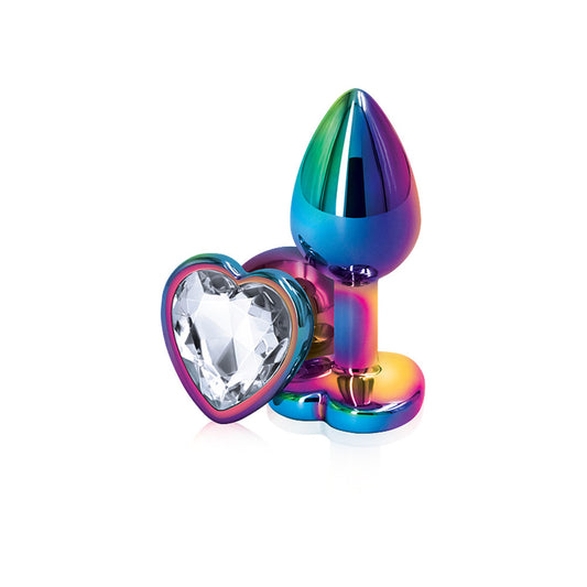 Rear Assets - Multicolor Heart - Small - Clear NSN0962-11 Rear Assets - Multicolor Heart - Small - Clear NSN0962-11