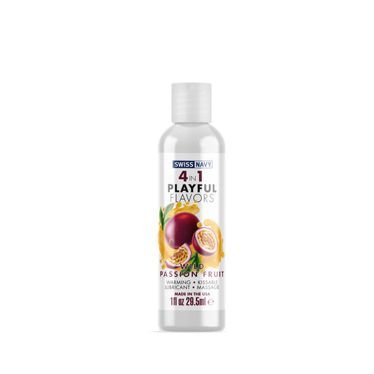 Swiss Navy 4-in-1 Playful Flavors - Wild Passion  Fruit - 1 Fl. Oz. MD-SN4N1FWPF1 Swiss Navy 4-in-1 Playful Flavors - Wild Passion  Fruit - 1 Fl. Oz. MD-SN4N1FWPF1