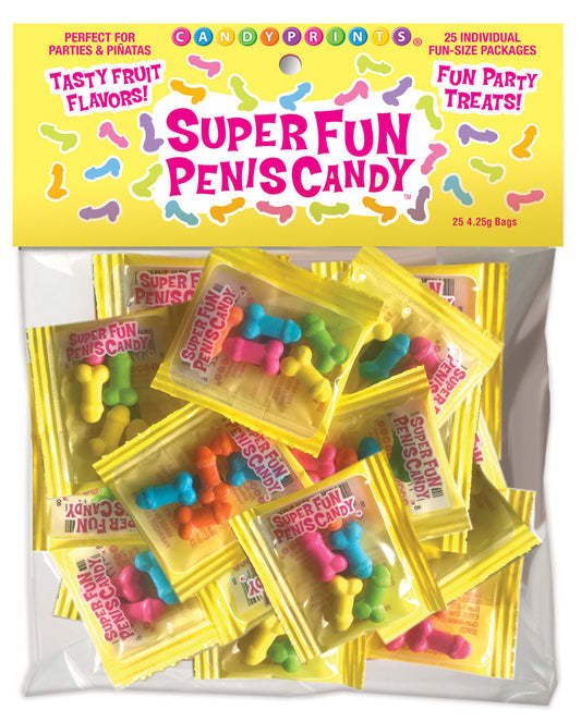 Super Fun Penis Candy 25 Individual Fun-Size Packages CP-900 Super Fun Penis Candy 25 Individual Fun-Size Packages CP-900