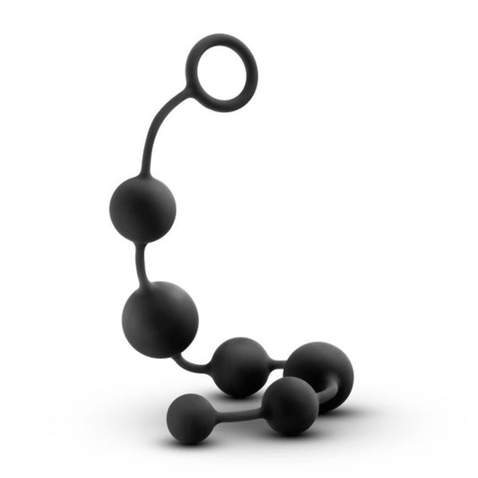 Anal Adventures - Platinum - Silicone Large Anal  Beads - Black BL-11115 Anal Adventures - Platinum - Silicone Large Anal  Beads - Black BL-11115