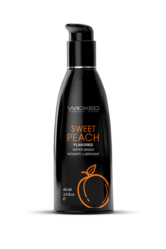 Aqua Sweet Peach Flavored Water Based Intimate  Lubricant - 2 Fl. Oz. WS-90382 Aqua Sweet Peach Flavored Water Based Intimate  Lubricant - 2 Fl. Oz. WS-90382