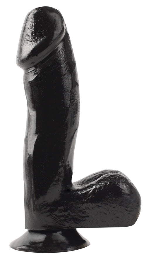 Basix Rubber Works - 6.5 Inch Dong With Suction Cup - Black PD4220-23 Basix Rubber Works - 6.5 Inch Dong With Suction Cup - Black PD4220-23