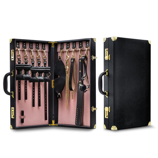 Temptasia - Safe Word - Bondage Kit With Suitcase  - Black BL-83605 Temptasia - Safe Word - Bondage Kit With Suitcase  - Black BL-83605