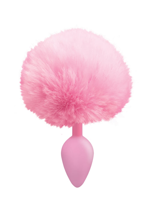 The 9's Cottontails Silicone Bunny Tail Butt Plug  - Pink ICB2641-2 The 9's Cottontails Silicone Bunny Tail Butt Plug  - Pink ICB2641-2
