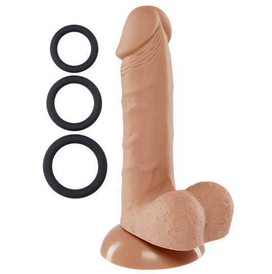 Pro Sensual Series 6 Inch Silicone Pro Odorless Dong - Tan WTC852837 Pro Sensual Series 6 Inch Silicone Pro Odorless Dong - Tan WTC852837