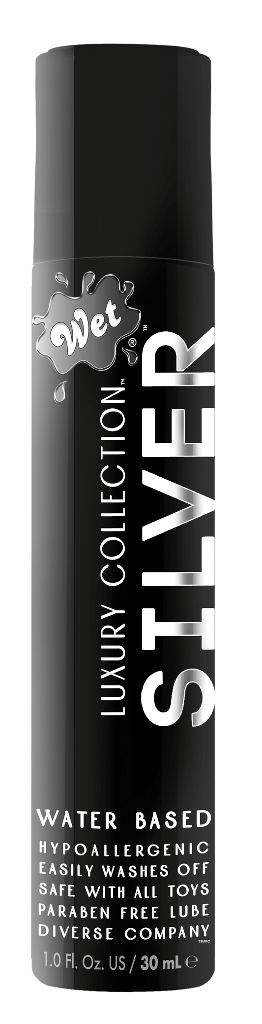 Wet Silver Luxury Water Based Lubricant -  1 Fl. Oz. WT27118 Wet Silver Luxury Water Based Lubricant -  1 Fl. Oz. WT27118