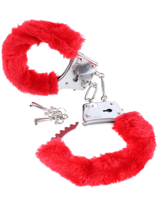 Fetish Fantasy Series Beginner's Furry Cuffs - Red PD3800-15 Fetish Fantasy Series Beginner's Furry Cuffs - Red PD3800-15