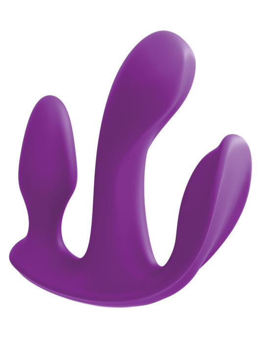 Threesome Total Ecstay Silicone Vibrator - Purple PD7074-00 Threesome Total Ecstay Silicone Vibrator - Purple PD7074-00