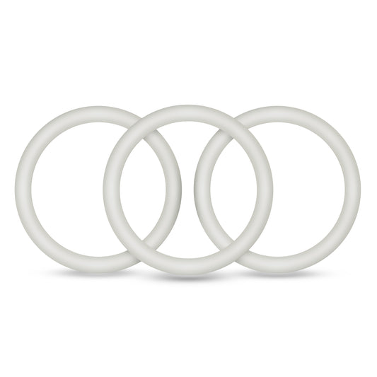 Performance - Vs3 Pure Premium Silicone  Cockrings - Large - White BL-72819 Performance - Vs3 Pure Premium Silicone  Cockrings - Large - White BL-72819