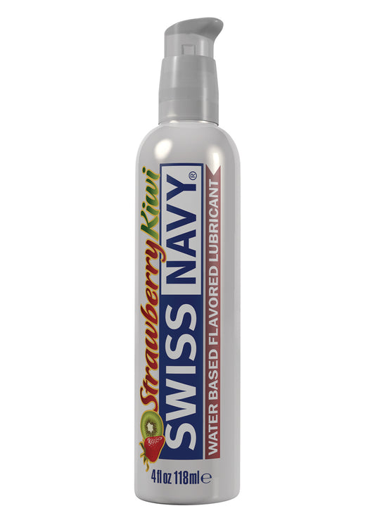 Swiss Navy Flavors Water Based Lubricant - Strawberry Kiwi 4 Fl. Oz. MD-SNFSK4 Swiss Navy Flavors Water Based Lubricant - Strawberry Kiwi 4 Fl. Oz. MD-SNFSK4