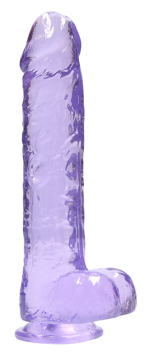 9 Inch Realistic Dildo With Balls - Purple SH-REA093PUR 9 Inch Realistic Dildo With Balls - Purple SH-REA093PUR