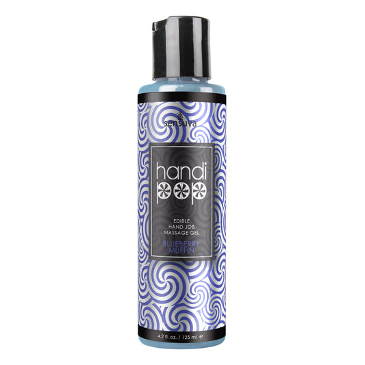 Handipop Edible Handjob Massage Gel - Blueberry Muffin - 4.2 Fl. Oz. SEN-VL689 Handipop Edible Handjob Massage Gel - Blueberry Muffin - 4.2 Fl. Oz. SEN-VL689