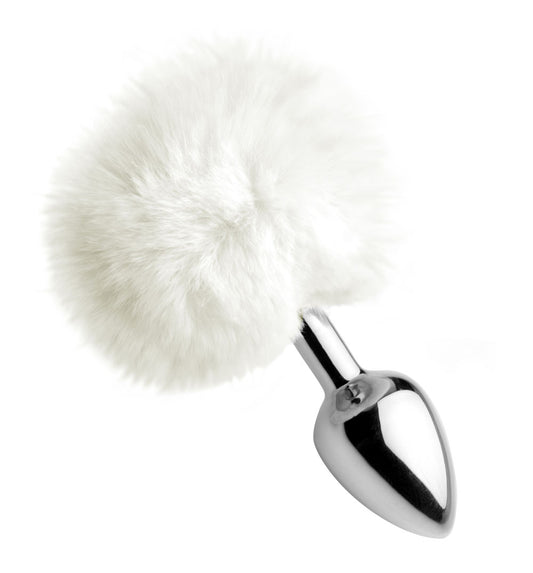 White Fluffy Bunny Tail Anal Plug TZ-AF619 White Fluffy Bunny Tail Anal Plug TZ-AF619