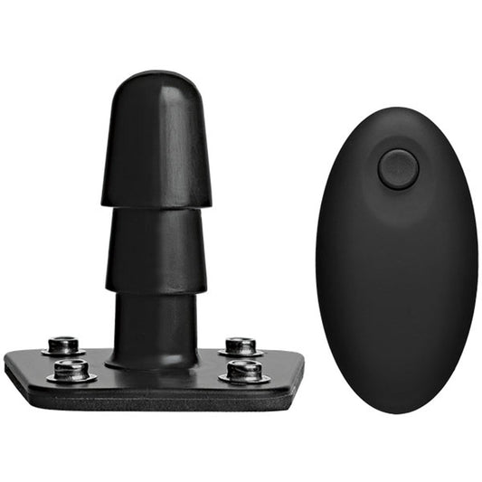 Vac-U-Lock - Vibrating Plug With Snaps & Wireless Remote - Black DJ1010-50-BX Vac-U-Lock - Vibrating Plug With Snaps & Wireless Remote - Black DJ1010-50-BX