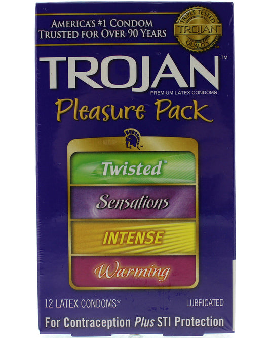 Trojan Pleasure Pack - 12 Pack TJ95302 Trojan Pleasure Pack - 12 Pack TJ95302