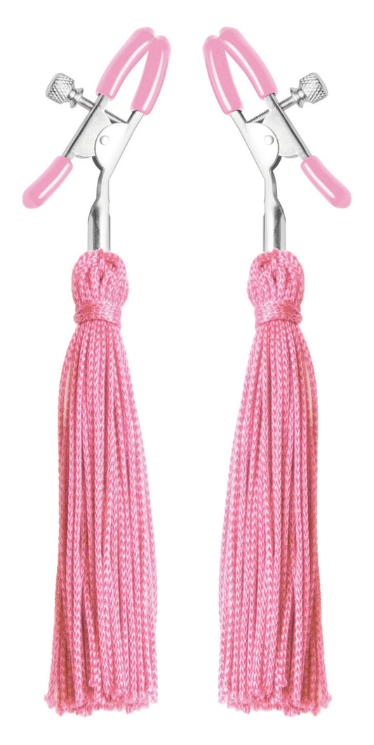 Tickle Me Pink Nipple Clamp Tassels FR-AE124 Tickle Me Pink Nipple Clamp Tassels FR-AE124