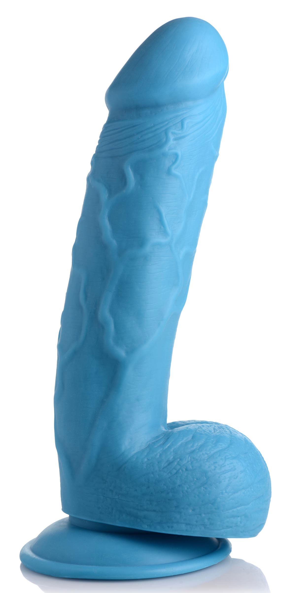 Pop Pecker 8.25 Inch Dildo With Balls - Blue POPP-AG768-BLU