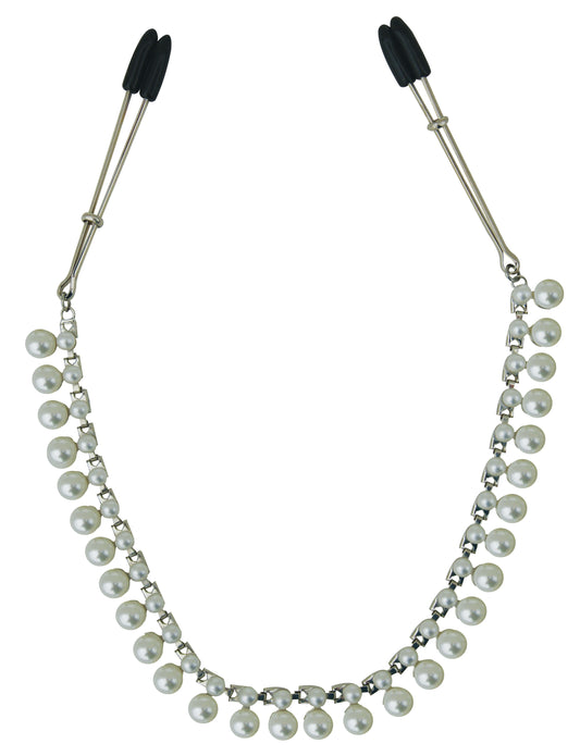 Sincerely Pearl Chain Nipple Clips SS520-33 Sincerely Pearl Chain Nipple Clips SS520-33