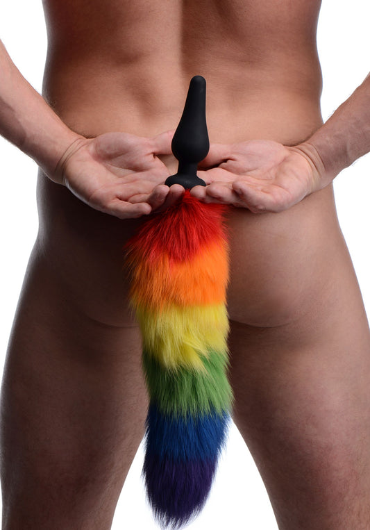 Rainbow Tail Anal Plug TZ-AF213 Rainbow Tail Anal Plug TZ-AF213