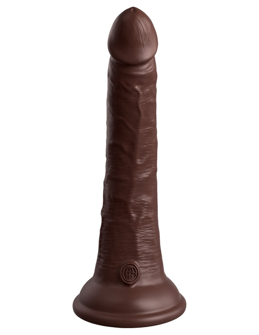 King Cock Elite 7 Inch Silicone Dual Density Cock  - Brown PD5771-29