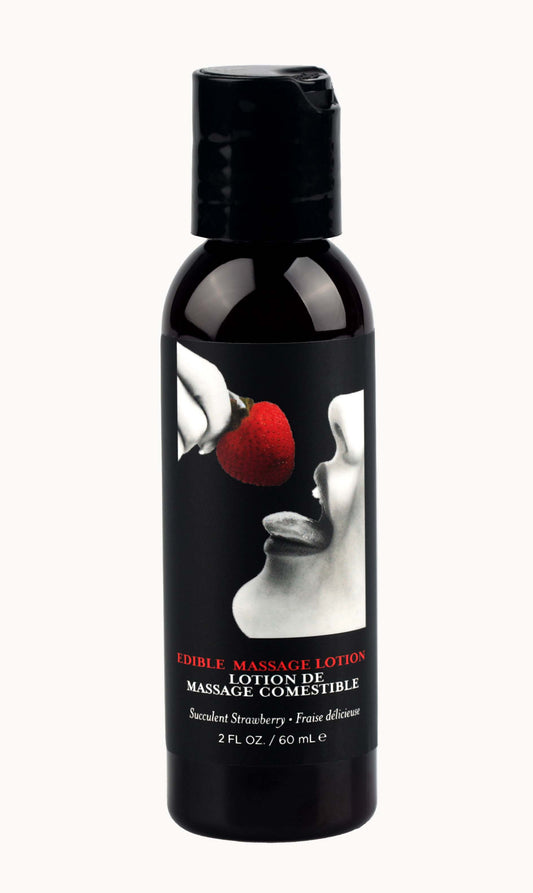 Edible Massage Lotion - Strawberry - 2 Fl. Oz. EB-MLE203