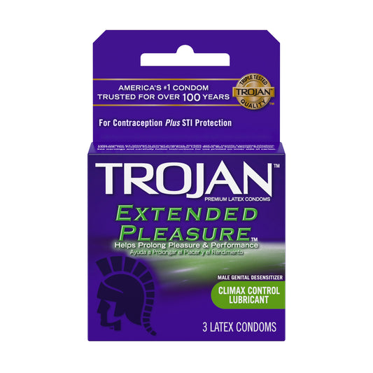 Trojan Extended Pleasure - 3 Pack TJ01996 Trojan Extended Pleasure - 3 Pack TJ01996