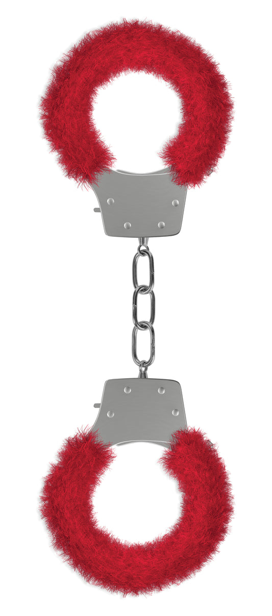 Pleasure Handcuffs Furry - Red OU-OU004RED Pleasure Handcuffs Furry - Red OU-OU004RED