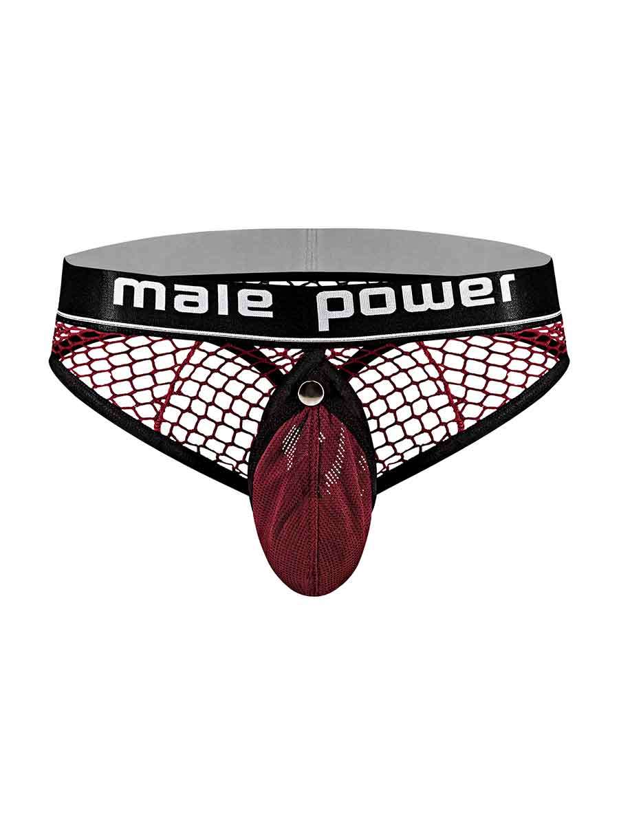 Cock Pit Nte Cock Ring Thong - L/ XL - Burgundy MP-410260BNLX