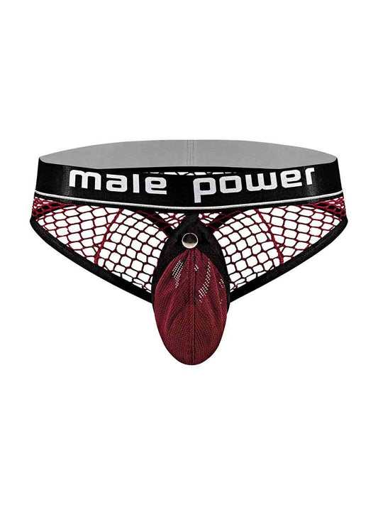 Cock Pit Nte Cock Ring Thong - L/ XL - Burgundy MP-410260BNLX