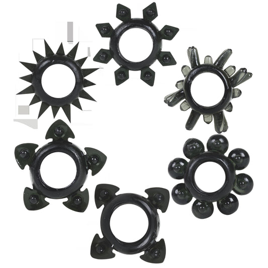 Tower of Power Set of 6 - Black DJ0860-02 Tower of Power Set of 6 - Black DJ0860-02