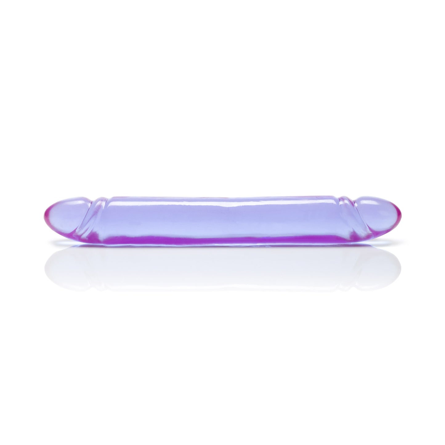 Reflective Gel Smooth Double Dong - Purple SE0280302