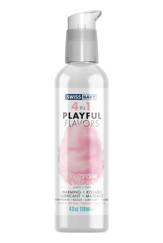 Swiss Navy 4-in-1 Playful Flavors - Cotton Candy 4 Oz MD-SN4N1FCC4